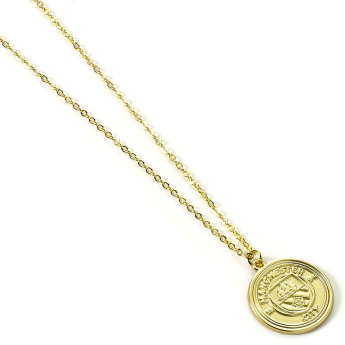 Manchester City naszyjnik Gold Finish Crest Necklace