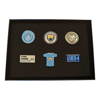 Manchester City zestaw pinesek 6pc