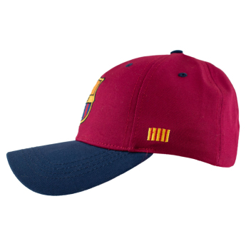 Barcelona czapka baseballówka crest red