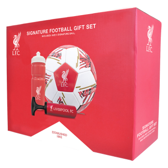 Liverpool zestaw piłkarski water bottle - hand pump - size 5 ball