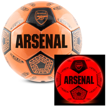 Arsenal piłka LED Glow Football - size 5