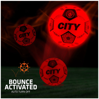 Manchester City piłka LED Glow Football - size 5