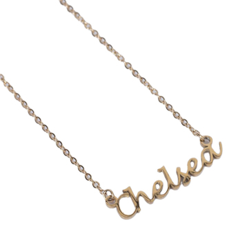 Chelsea naszyjnik Gold Plated Name Dropper Necklace