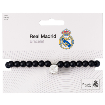 Real Madryt opaska Black Bead Bracelet