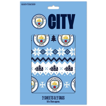 Manchester City papier podarunkowy Christmas 2 pcs