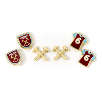 West Ham United zestaw kolczyków three unique designs