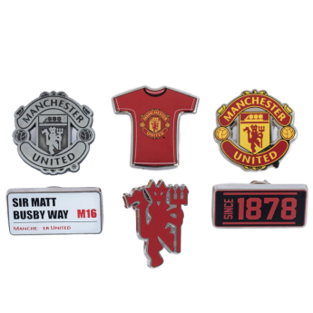 Manchester United zestaw pinesek 6pc