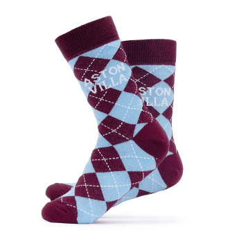 Aston Vila skarpetki Twin Pack Dress 7-11 UK (40-46) EU
