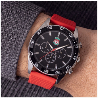 Liverpool zegarek Mens Silicone Strap Chronograph Watch