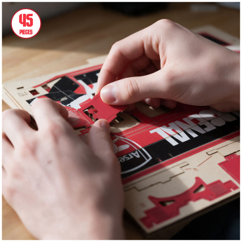 Arsenal układanka 3D Wooden Team Bus Puzzle