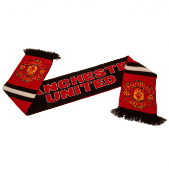Manchester United szalik zimowy stripe