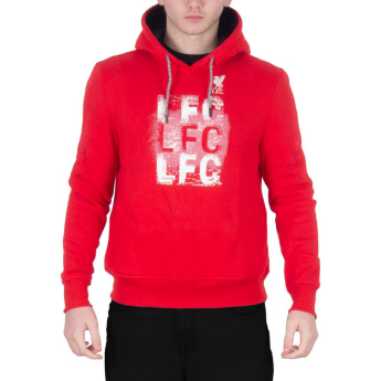 Liverpool męska bluza z kapturem 3LFC red
