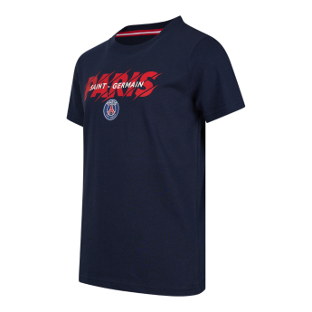 Paris Saint Germain koszulka dziecięca Paris Slogan blue