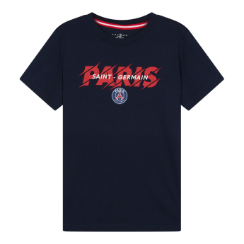 Paris Saint Germain koszulka dziecięca Paris Slogan blue