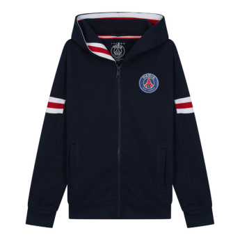 Paris Saint Germain dziecięca bluza z kapturem Zip blue