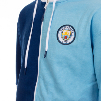 Manchester City męska bluza z kapturem No2 zip half