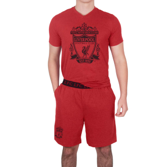 Liverpool piżama męska Short Red Marl