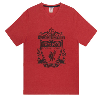 Liverpool piżama męska Short Red Marl