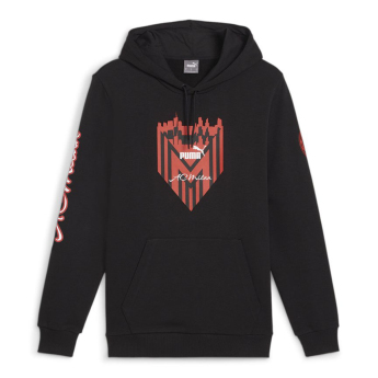 AC Milan męska bluza z kapturem FtblIcons black