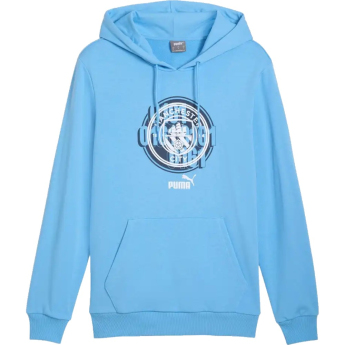 Manchester City męska bluza z kapturem Culture blue