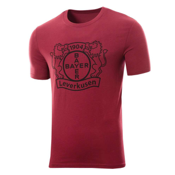 Bayer 04 Leverkusen koszulka męska Logo burgundy