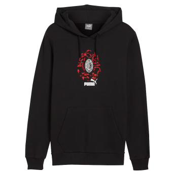 AC Milan męska bluza z kapturem FtbCulture black