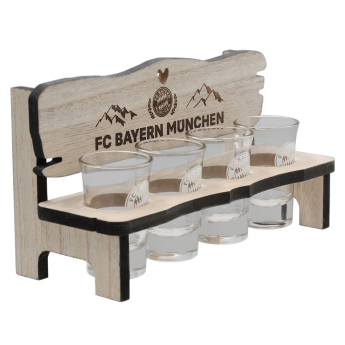 Bayern Monachium kieliszek stand with motifs 4 pack