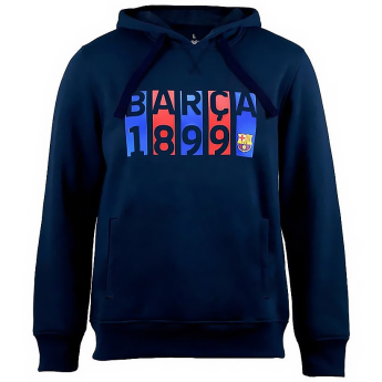 Barcelona męska bluza z kapturem Flag navy