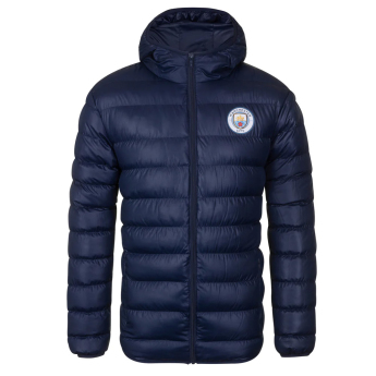 Manchester City męska kurtka z kapturem Winter navy