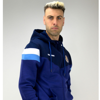Real Madryt męska bluza z kapturem No13 Zip navy