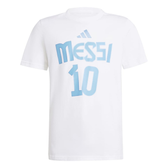 Lionel Messi koszulka dziecięca MESSI Name and number white