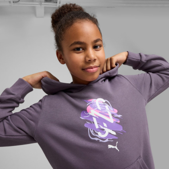 Neymar Jr dziecięca bluza z kapturem NEYMAR JR Creativity purple