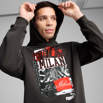 AC Milan męska bluza z kapturem ftblNRGY gray