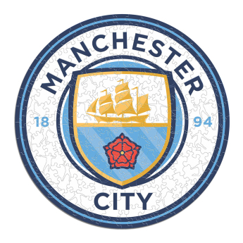 Manchester City puzzle drewniane Crest 150 pcs