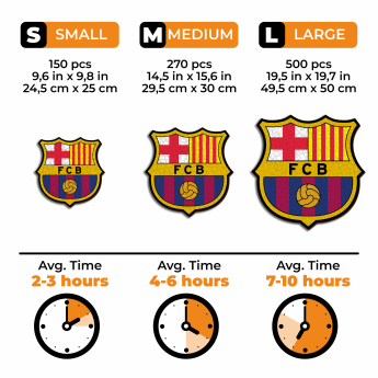 Barcelona puzzle drewniane Crest 150 pcs
