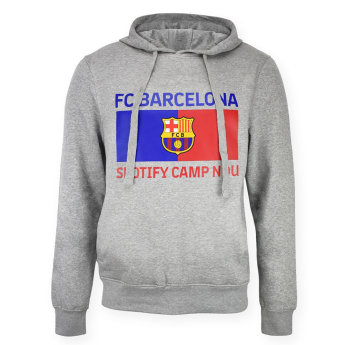 Barcelona męska bluza z kapturem Bandera grey