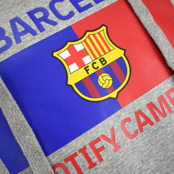 Barcelona męska bluza z kapturem Bandera grey