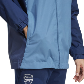 Arsenal męska kurtka z kapturem Allweather blue
