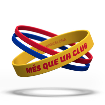 Barcelona dziecięca gumowa bransoletka Locked yellow