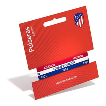 Atletico Madrid dziecięca gumowa bransoletka 3pack Tricolor