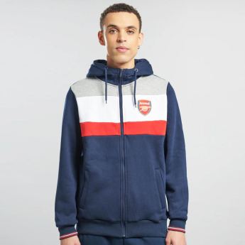 Arsenal męska bluza z kapturem Full Zip colour