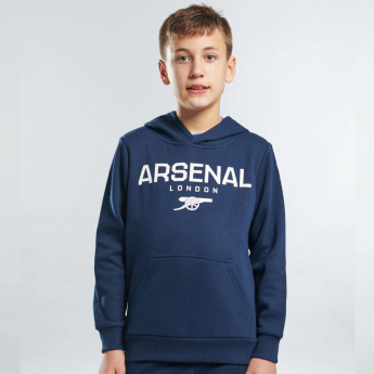 Arsenal dziecięca bluza z kapturem Logo navy