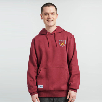 West Ham United męska bluza z kapturem Crest claret