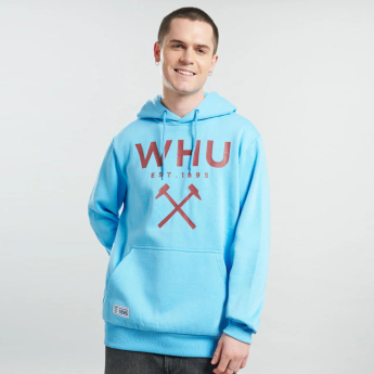West Ham United męska bluza z kapturem Logo blue
