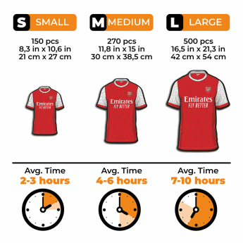 Arsenal puzzle drewniane Jersey 500 pcs