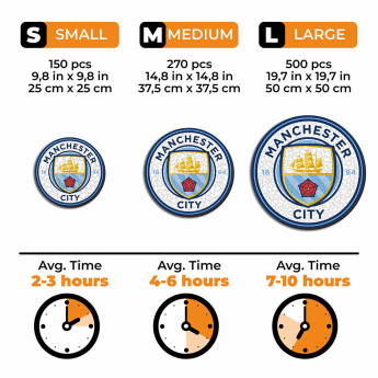 Manchester City puzzle drewniane Crest 270 pcs