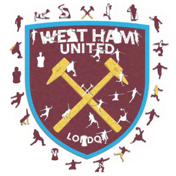 West Ham United puzzle drewniane Crest 150 pcs