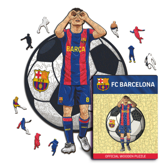 Barcelona puzzle drewniane Pedri 150 pcs
