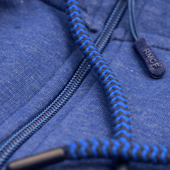 Real Madryt męska bluza z kapturem Zip azul