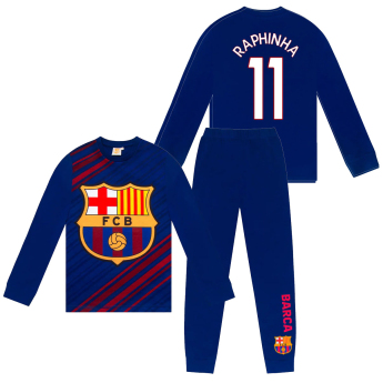Barcelona piżama dziecięca Long Raphinha